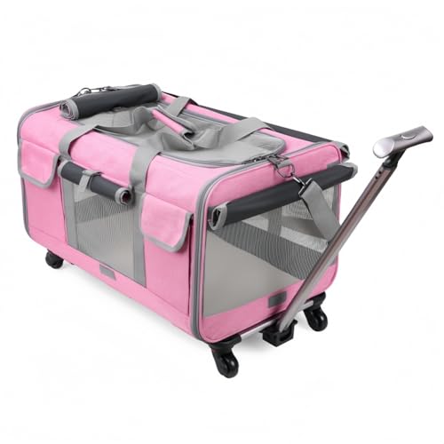 子供が乗れるキャリーカート ピンクグレー Amazon | [キッズトラベル] 【子連れ旅行に革命 折りたたみ